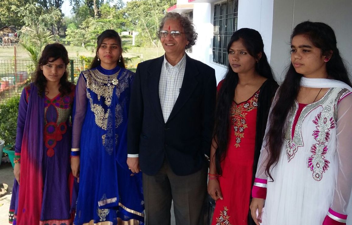 Dr. Singh with Kuruom Students.