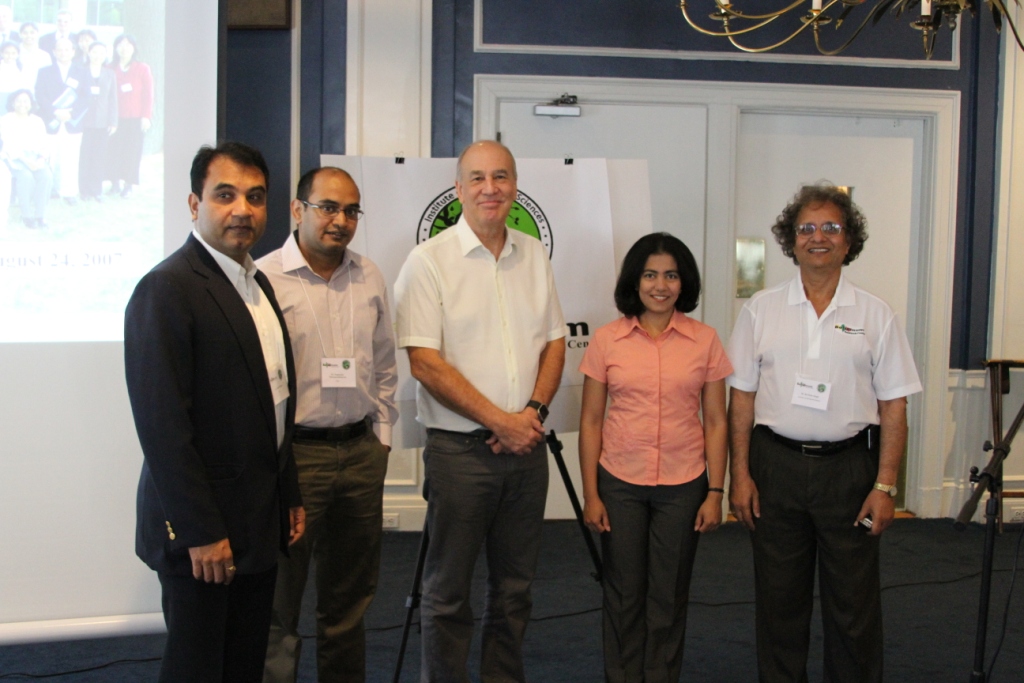 Dr. Singh with guests who attended all 10 years of symposium