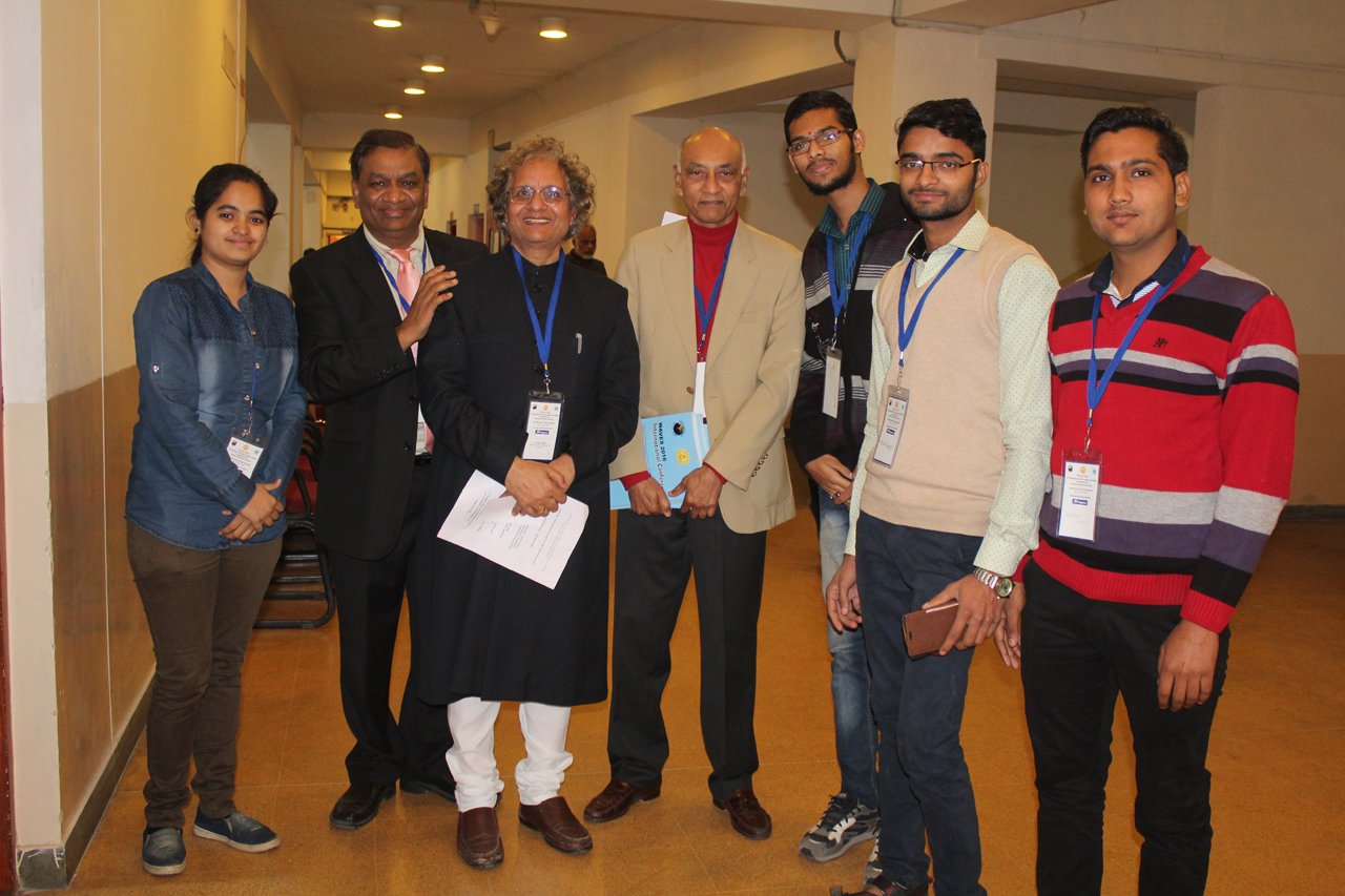 Prof. Singh with Members of WAVES Governing along with Young Scholars.